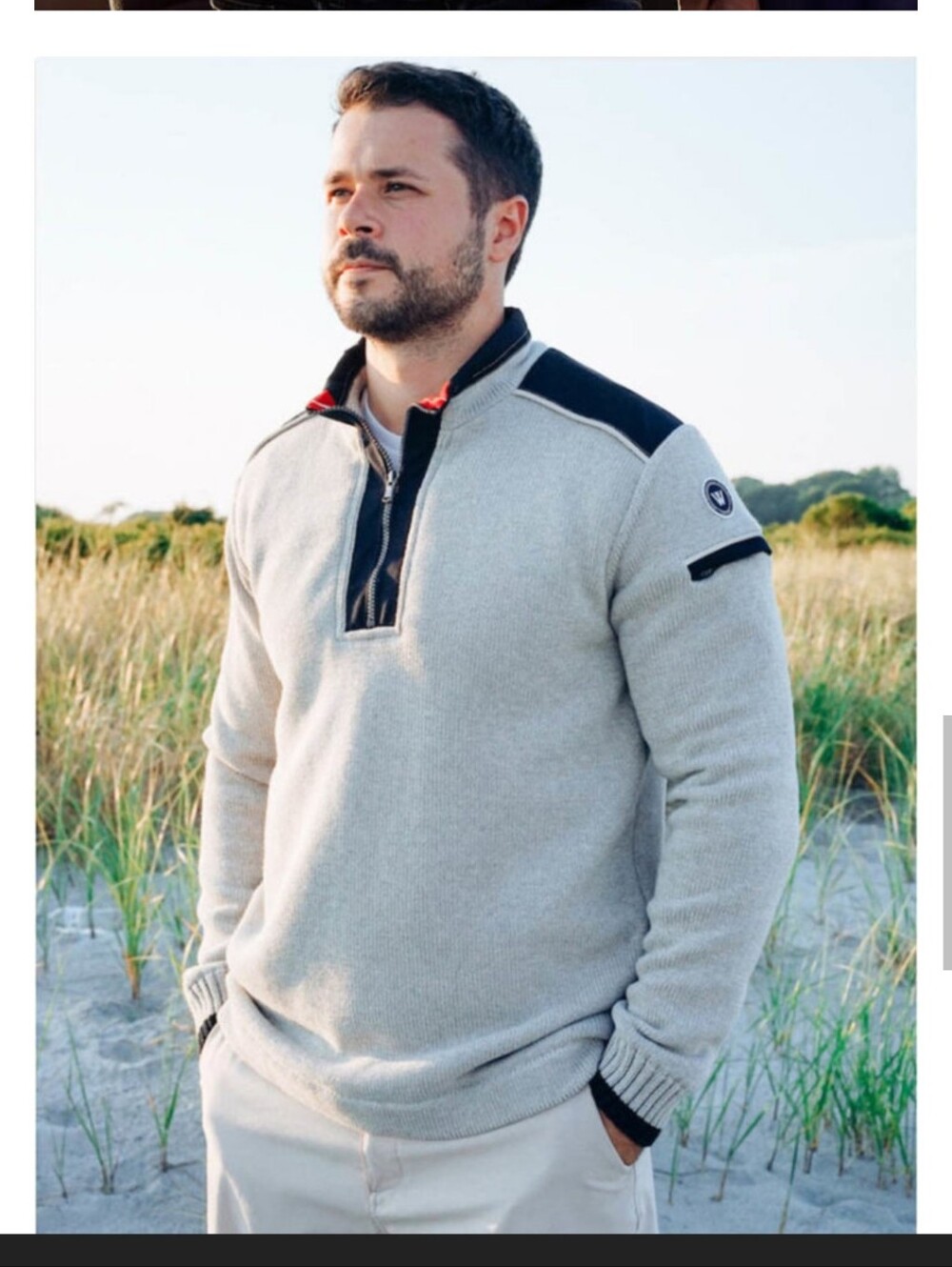Holebrook Sweden Windproof Quarter-Zip Pullover Sweater